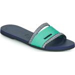 Sandales Havaianas bleues en caoutchouc pour pieds étroits Pointure 36 avec un talon jusqu'à 3cm pour femme en promo 