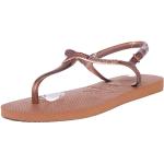 Sandales plates Havaianas grises en caoutchouc Pointure 41 look fashion pour femme 