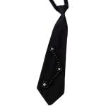 Cravates de mariage noires à perles à motif papillons look fashion pour homme 