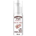 Crèmes solaires Hawaiian Tropic vegan indice 30 pour le visage hydratantes texture lait 
