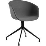 HAY About a Chair AAC 21 - noir - Hallingdal 110- beige / gris clair