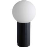 HAY Lampe de table LED Turn On noir H 19,5cm / Ø 10cm