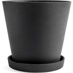 HAY - Pot de fleur avec soucoupe XXXL, noir