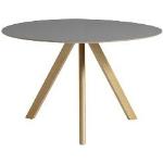 Tables rondes Hay blanches laquées en bois diamètre 120 cm scandinaves 