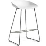 HAY - Tabouret de bar- About A Stool AAS 38, 76 H, blanc