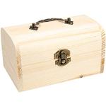 HB-009 D Lot de boîtes en bois avec couvercle Différentes tailles 15,5 cm x 10 cm x 8,5 cm
