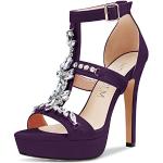 Sandales à talons violettes Pointure 39 classiques pour femme 