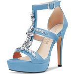 Sandales de mariage bleus clairs Pointure 35 classiques pour femme 