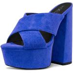 Sandales à talon haut bleues Pointure 37 classiques pour femme 