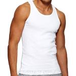 T-shirts basiques blancs à pois en coton en lot de 6 Taille XXL look fashion pour homme 