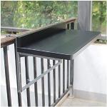 Tables d'appoint noires en aluminium pliables 