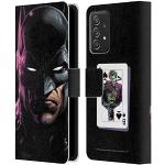 Head Case Designs sous Licence Officielle Batman DC Comics Batman Three Jokers Coque en Cuir à Portefeuille Compatible avec Samsung Galaxy A53 5G (2022)