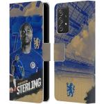 Head Case Designs sous Licence Officielle Chelsea Football Club Raheem Sterling 2023/24 Première Équipe Coque en Cuir à Portefeuille Compatible avec Samsung Galaxy A53 5G (2022)
