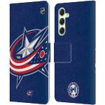 Head Case Designs sous Licence Officielle NHL Énorme Columbus Blue Jackets Coque en Cuir à Portefeuille Compatible avec Samsung Galaxy A54 5G