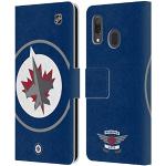 Head Case Designs sous Licence Officielle NHL Énorme Winnipeg Jets Coque en Cuir à Portefeuille Compatible avec Galaxy A33 5G (2022)