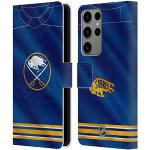 Head Case Designs sous Licence Officielle NHL Jersey Buffalo Sabres Coque en Cuir à Portefeuille Compatible avec Samsung Galaxy S23 Ultra 5G