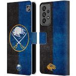 Head Case Designs sous Licence Officielle NHL Moitié en détresse Buffalo Sabres Coque en Cuir à Portefeuille Compatible avec Samsung Galaxy A73 5G (2022)