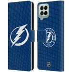 Head Case Designs sous Licence Officielle NHL Motif Réseau Tampa Bay Lightning Coque en Cuir à Portefeuille Compatible avec Samsung Galaxy M33 (2022)