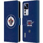 Head Case Designs sous Licence Officielle NHL Plaine Winnipeg Jets Coque en Cuir à Portefeuille Compatible avec Xiaomi 12T Pro