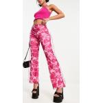 Pantalons taille basse roses camouflage en tulle Taille XS pour femme en promo 