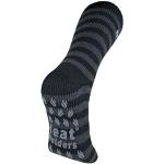 Heat Holders - Chaussettes thermiques pour homme - Taille 39-45 - Rayures noires/grises