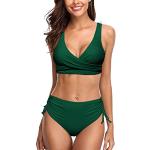 Bas de bikini taille haute verts Taille XXL look fashion pour femme 