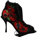 Bottines de créateur Dolce & Gabbana Dolce noires en cuir Pointure 36 look fashion pour femme 