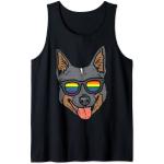 Heeler Cattle Dog LGBTQ Rainbow Flag Gay Pride Ally Lover Débardeur