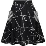 Jupes à rayures Hell Bunny noires à rayures minis Taille 3 XL look gothique pour femme 