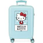 Valises cabine turquoise Hello Kitty look fashion pour fille 
