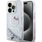 Hello Kitty HKHCP13LLIKHET iPhone 13 Pro / 13 6.1" srebrny/argent hardcase Liquid Glitter Charms Kit (iPhone 13 Pro), Coque pour téléphone portable, Transparent