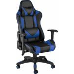Helloshop26 - Fauteuil de bureau chaise siège sport gamer noir/bleu - Bleu