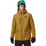 Vestes de ski Helly Hansen marron en polyester imperméables coupe-vents respirantes éco-responsable avec poche forfait Taille M pour homme 