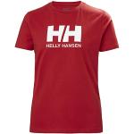 T-shirts à imprimés Helly Hansen rouges à logo à col rond Taille S pour femme en promo 