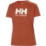 T-shirts col rond Helly Hansen marron en jersey à manches courtes à col rond Taille M classiques pour femme en promo 