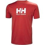 Chemises Helly Hansen rouges en coton à manches courtes à manches courtes Taille S classiques pour homme 