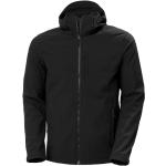 Vestes de randonnée d'hiver Helly Hansen noires en polyester coupe-vents à capuche Taille L pour homme en promo 