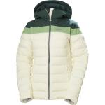 Vestes de ski Helly Hansen blanches imperméables coupe-vents respirantes avec jupe pare-neige Taille S look fashion pour femme 