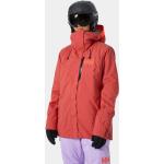 Vestes de ski Helly Hansen rouges imperméables coupe-vents respirantes avec jupe pare-neige Taille XS look fashion pour femme 