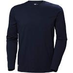 T-shirts Helly Hansen bleu marine en coton à manches longues à manches longues Taille 3 XL look utility pour homme 