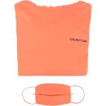 Helmut Lang hoodie à logo imprimé - Orange