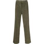 Helmut Lang pantalon droit en velours côtelé - Vert