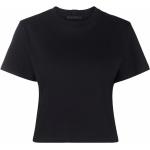 Helmut Lang t-shirt crop Core à logo imprimé - Noir