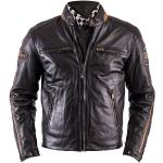 Vestes de moto  marron en cuir rétro pour homme 