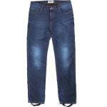 Jeans droits bleus en toile délavés stretch Taille M pour homme 