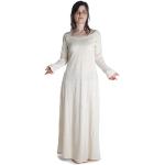Robes longues beiges en chanvre Taille 3 XL look médiéval pour femme 