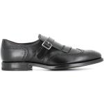 Chaussures à boucles Henderson Baracco noires en cuir lisse à franges à bouts ronds à boucles Pointure 42,5 avec un talon entre 3 et 5cm look business 