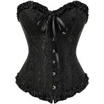 Corsets gothique noirs Taille XXL plus size look médiéval pour femme 