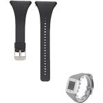 Hensych® Silicone Bracelet de Montre Remplacement Bracelet Watchstrap pour Polar FT4 FT7 Mntre (Noir)