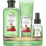 Herbal Essences Shampooing et après-shampoing sans sulfate à la mangue pour cheveux colorés, huile d'argan, 380 ml/275 ml/100 ml, soin hydratant des cheveux